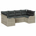 Set de canapele pentru grădină 6 pcs Gri deschis Rattan poli - WALTI WALTI