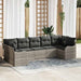 Set de canapele pentru grădină 7 pcs Gri deschis Rattan poli - WALTI WALTI