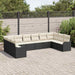 Set de canapele pentru grădină 10 pcs Negru și alb Rattan poli - WALTI WALTI