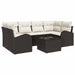 Set de canapele pentru grădină cu pernă 7 pcs Maro și Crem - WALTI WALTI