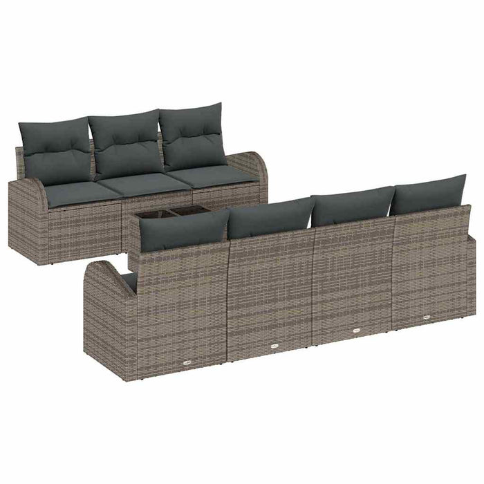 Set de canapele pentru grădină Manual 8 pcs Gri 55 x 55 x 37 cm - WALTI WALTI