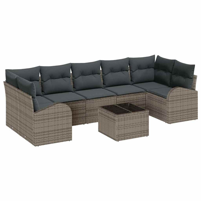 Set de canapele pentru grădină Manual 8 pcs Gri 55 x 55 x 37 cm - WALTI WALTI