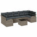 Set de canapele pentru grădină Manual 8 pcs Gri 55 x 55 x 37 cm - WALTI WALTI