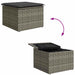 Set de canapele pentru grădină cu pernă 5 pcs Gri Rattan poli - WALTI WALTI