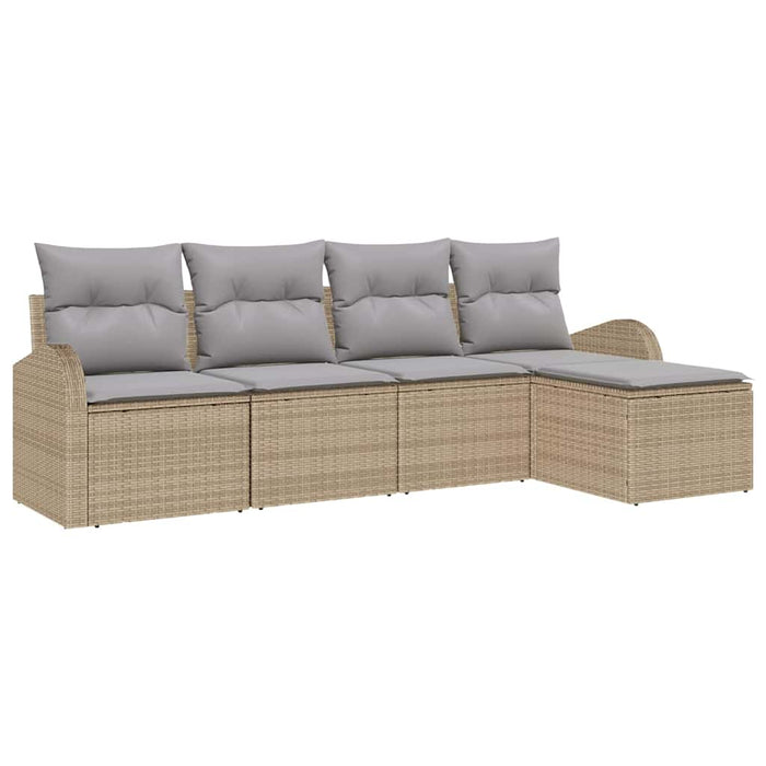 Set de canapele pentru grădină cu pernă 5 pcs Bej, gri deschis - WALTI WALTI