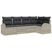 Set de canapele pentru grădină 5 pcs Gri deschis Rattan poli - WALTI WALTI