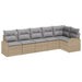 Set de canapele pentru grădină cu pernă 6 pcs Bej, gri deschis - WALTI WALTI