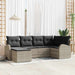 Set de canapele pentru grădină 6 pcs Gri deschis Rattan poli - WALTI WALTI