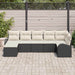 Set de canapele pentru grădină 7 pcs Negru Rattan poli - WALTI WALTI