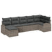 Set de canapele pentru grădină 7 pcs Gri Rattan poli - WALTI WALTI