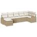 Set de canapele pentru grădină 7 pcs Bej Rattan poli - WALTI WALTI
