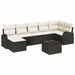 Set de canapele pentru grădină 8 pcs Negru Rattan poli - WALTI WALTI