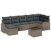 Set de canapele pentru grădină 8 pcs Gri Rattan poli - WALTI WALTI