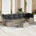 Set de canapele pentru grădină 8 pcs Gri deschis Rattan poli - WALTI WALTI