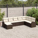 Set de canapele pentru grădină 8 pcs Maro și alb Rattan poli - WALTI WALTI