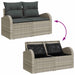 Set de canapele pentru grădină 9 pcs Gri deschis Rattan poli - WALTI WALTI