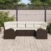 Set de canapele pentru grădină cu pernă 6 pcs Maro Rattan poli - WALTI WALTI