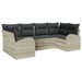Set de canapele pentru grădină 6 pcs Gri deschis Rattan poli - WALTI WALTI