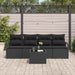 Set de canapele pentru grădină 5 pcs Negru 55 x 55 x 37 cm - WALTI WALTI
