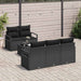 Set de canapele pentru grădină 6 pcs Negru 55 x 55 x 37 cm - WALTI WALTI