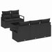 Set de canapele pentru grădină 6 pcs Negru 55 x 55 x 37 cm - WALTI WALTI