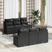Set de canapele pentru grădină 7 pcs Negru 55 x 55 x 37 cm - WALTI WALTI