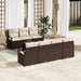 Set de canapele pentru grădină 8 pcs Maro, Crem 55 x 55 x 37 cm - WALTI WALTI