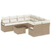 Set de canapele pentru grădină 9 pcs Bej, crem 55 x 55 x 37 cm - WALTI WALTI