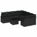 Set de canapele pentru grădină 9 pcs Negru 55 x 55 x 37 cm - WALTI WALTI