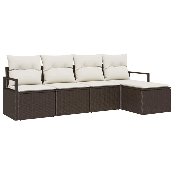 Set de canapele pentru grădină cu pernă 5 pcs Maro, Crem - WALTI WALTI