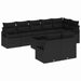 Set de canapele pentru grădină cu pernă 9 pcs Negru - WALTI WALTI