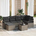 Set de canapele pentru grădină cu pernă 7 pcs Gri deschis - WALTI WALTI