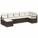 Set de canapele pentru grădină cu pernă 7 pcs Maro, Crem - WALTI WALTI