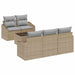 Set de canapele pentru grădină 6 pcs Bej, Gri 55 x 55 x 37 cm - WALTI WALTI