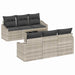 Set de canapele pentru grădină cu pernă 7 pcs Gri deschis - WALTI WALTI