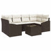 Set de canapele pentru grădină 7 pcs Maro, Crem 55 x 55 x 37 cm - WALTI WALTI