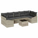 Set de canapele pentru grădină 8 pcs Gri deschis Gri închis - WALTI WALTI