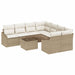 Set de canapele pentru grădină 9 pcs Bej, crem 55 x 55 x 37 cm - WALTI WALTI