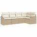Set de masă pentru grădină cu pernă 5 pcs Bej, crem - WALTI WALTI