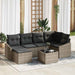 Set de masă pentru grădină cu pernă 7 pcs Gri deschis - WALTI WALTI