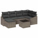 Set de masă pentru grădină cu pernă 7 pcs Gri deschis - WALTI WALTI