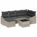 Set de masă pentru grădină cu pernă 7 pcs Gri deschis - WALTI WALTI
