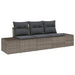Set de canapele pentru grădină cu pernă cu depozitare 3 pcs Gri - WALTI WALTI