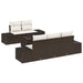 Set de canapele pentru grădină 6 pcs Maro, Crem 55 x 55 x 37 cm - WALTI WALTI