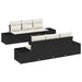 Set de canapele pentru grădină cu pernă 7 pcs Negru, Crem - WALTI WALTI