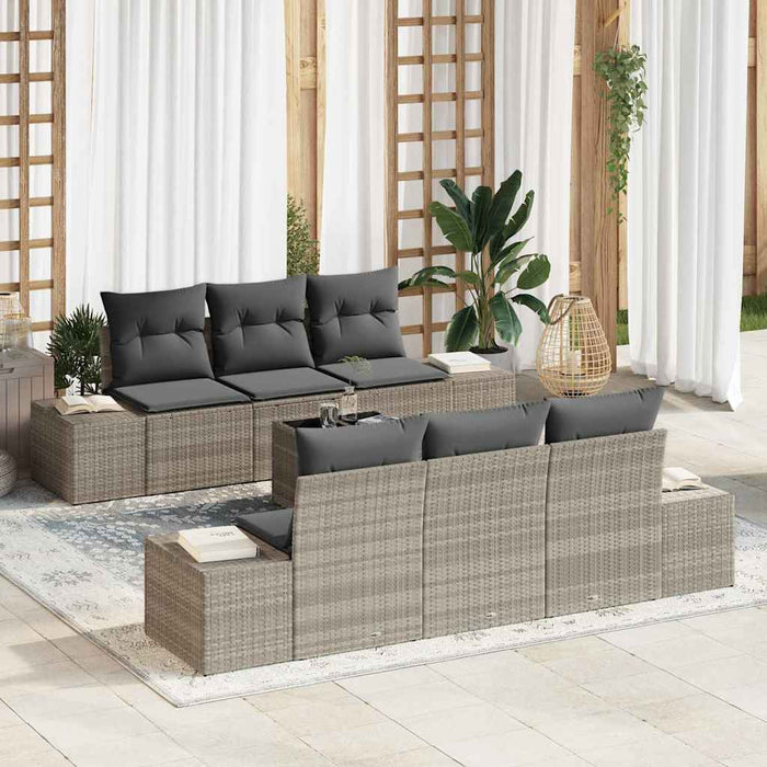 Set de canapele pentru grădină 7 pcs Gri deschis, Gri închis - WALTI WALTI