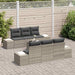 Set de canapele pentru grădină 7 pcs Gri deschis, Gri închis - WALTI WALTI