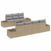 Set de canapele pentru grădină 8 pcs Bej, Gri 55 x 55 x 37 cm - WALTI WALTI