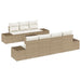 Set de canapele pentru grădină 8 pcs Bej, crem 55 x 55 x 37 cm - WALTI WALTI