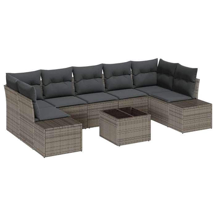 Set de canapele pentru grădină Manual 8 pcs Gri 55 x 55 x 37 cm - WALTI WALTI